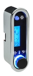 DCC Digital Climate Control - Vintage Air Gen IV - VHX Style - Vertical Chrome, Blue Display