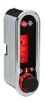 DCC Digital Climate Control - Vintage Air Gen IV - VHX Style - Vertical, Chrome, Red Display