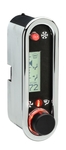 DCC Digital Climate Control - Vintage Air Gen IV - VHX Style - Vertical, Chrome, White Display