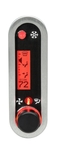DCC Digital Climate Control - Vintage Air Gen IV - VHX Style - Vertical, Satin Bezel, Red Display