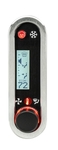 DCC Digital Climate Control - Vintage Air Gen IV - VHX Style - Vertical, Satin Bezel, White Display