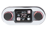 HDX/RTX Style Climate Controls Air Gen-IV - Chrome Bezel with Silver Alloy Insert