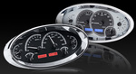 Universal Oval VHX System, Carbon Fiber Style Face, Blue Display