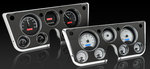 1967-72 Chevy Truck VHX System, Black Alloy Style Face, Blue Display