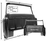 1955-59 Chevrolet Truck Cab Panel, Rear Outer (Large Window)