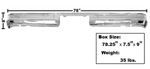 1973-80 Chevy/GMC Fleetside P/U Rear Bumper, Chrome