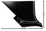1967-72 Chevrolet Truck Foot Well Panel R/H