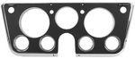 1969-72 Chevrolet Truck Dash Bezel, (black w/chrome edges)