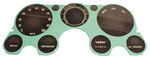 1967-72 Chevrolet Truck Instrument Cluster Lens, Without Tachometer and Vacuum