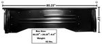 1967-72 Chevrolet Truck Bedside Panel R/H (Shortbed Stepside)