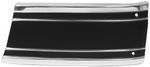 1969-72 Chevrolet Truck Fender Molding with Clips, Lower Front L/H, Black