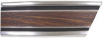 1969-72 Chevrolet Truck Fender Molding with Clips, Lower Rear R/H, Wood