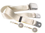 Seat Belt With Lift Latch, White, 60 inch