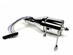 Universal 16" Shorty Tilt Floor Shift Steering Column - Paintable Chrome