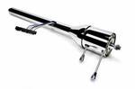 Universal 28" Tilt Floor Shift Steering Column - Chrome