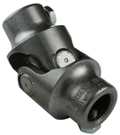 Steel single steering universal joint. Fits 3/4" Double-D X 1" Double-D