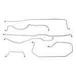 1955-56 Chevrolet Truck Brake Line Set, SWB 1/2T (6pcs) - Stainless