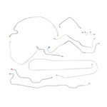 1971 Chevrolet Suburban Power Disc Brake Line Set, (9pcs) - Stainless
