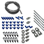 Universal Brake Line Kit, AN Fittings 37 Deg. Single Flare - Aluminum