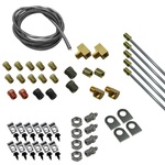 Universal Brake Line Kit, 45 Deg. Double Flare - Tin Coated Steel