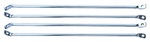 1958-66 Chevy / GMC Truck Fleetside Bedside Brace Set, Chrome Plated, 4PC