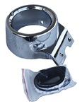 1967-72 Chevy GMC Truck, Blazer Jimmy and Sub Chrome A/C Vent Ball Housing with Felts, LH