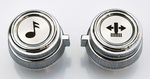 1978-87 C10 Chrome Radio Knob Set (4pc)