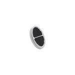 Standard Oval Brushed Dimmer Cover w Rubber Insert