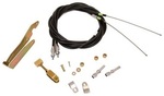 96" Universal Black Emergency Brake Cables for Wilwood/Ford Explorer w Internal Drum E-Brake w Transmount Bracket