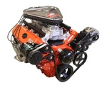 Tri-Power Crate Engine, LS3 495 HP, Unpainted w Cast Finish BB Chevy Valve Covers