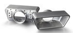 Goolsby Edition Polished Billet Aluminum Exhaust Tips w V-Band Clamps
