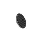 Standard Oval Black Dimmer Cover w Rubber Insert