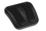 1967-72 Chevy Truck Curved Black E-Brake Pedal Pad w Rubber Insert