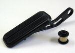 XL Black Throttle Pedal for Lokar Drive-By-Wire w Rubber Insert
