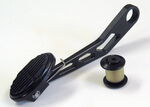 Mini Oval Black Throttle Pedal for Lokar Drive-By-Wire w Rubber Insert
