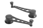 Lakester Edition Black Window Cranks for GM & Ford 49 & Up