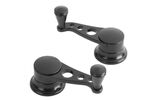Lakester Edition Black Vent Window Cranks for GM & Ford 49 & Up
