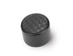 Black Steel Round Dimmer Cover