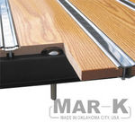 1957-59 Chevy Oak Bed Wood Kit w/ Polished Hidden Strips and Hardware - Long Bed Stepside 97"