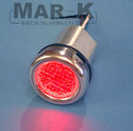 1967-87 Chevy Bed Roll Lights - Polished Aluminum w/ Red LED Light, Stepside