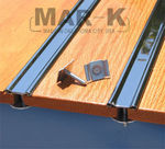 1955-57 2nd Chevy Bed Strip Hidden Bolt Holes SST Polished - Long Bed Stepside 89"