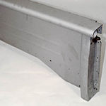 1955-57 2ND CHEVROLET BEDSIDE R/H W/ NO STAKE POCKET HOLES - LONG BED LONGSTEP 89"
