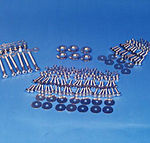 1955-58 CHEVY CAMEO/SUBURBAN BED BOLT KIT - ANGLES/BED STRIPS, HIDDEN FASTENERS, WOOD, STANDARD MOUNTING -ZINC
