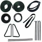 1964-66 Chevy/GMC Truck Complete Weatherstrip Kit w/ Chrome Trim