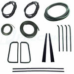 1955-59 Chevy/GMC Truck Complete Weatherstrip Kit w/ Chrome Trim