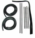 1967-72 Chevy/GMC Truck Door Seal Kit w/ Black Beltline - 10 pcs