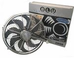 14" Chrome Zirgo 2122 fCFM High Performance Blu Cooling Fan 