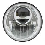 7" Projection LED Headlight (5 High Powered LED's) H4 Style Plug