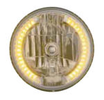 34 LED 7” Crystal Headlight Bulb - Amber