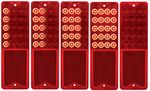 1967-72 Chevrolet Truck Red Sequential LED Tail Light Lens - Fleetside